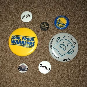 Pin Set - Pacsun, Warriors, etc